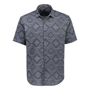 پیراهن آستین کوتاه یقه برگردان مردانه باینت مدل 2261825-3