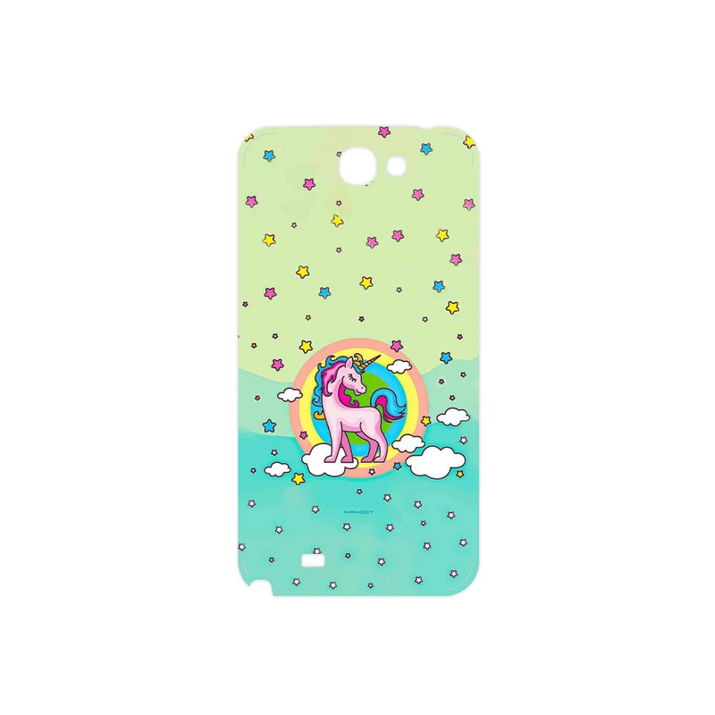 برچسب پوششی ماهوت مدل Rainbow unicorn adventure مناسب برای گوشی موبایل سامسونگ Galaxy Note 2