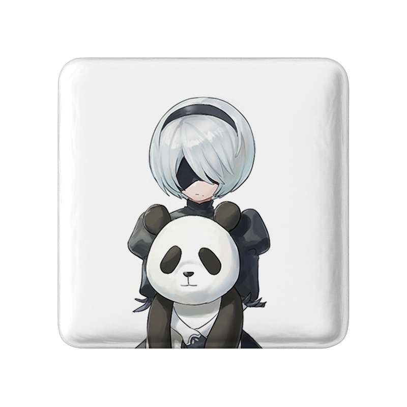 مگنت خندالو طرح بازی نیر اتوماتا (Nier Automata)  مدل مربعی کد 31589