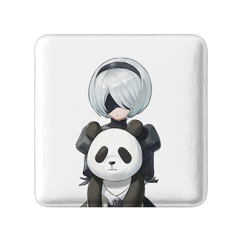 مگنت خندالو طرح بازی نیر اتوماتا (Nier Automata)  مدل مربعی کد 31589