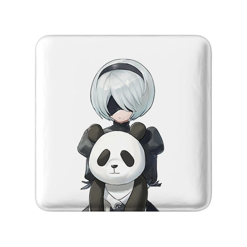 پیکسل خندالو طرح بازی نیر اتوماتا (Nier Automata)  مدل مربعی کد 31589