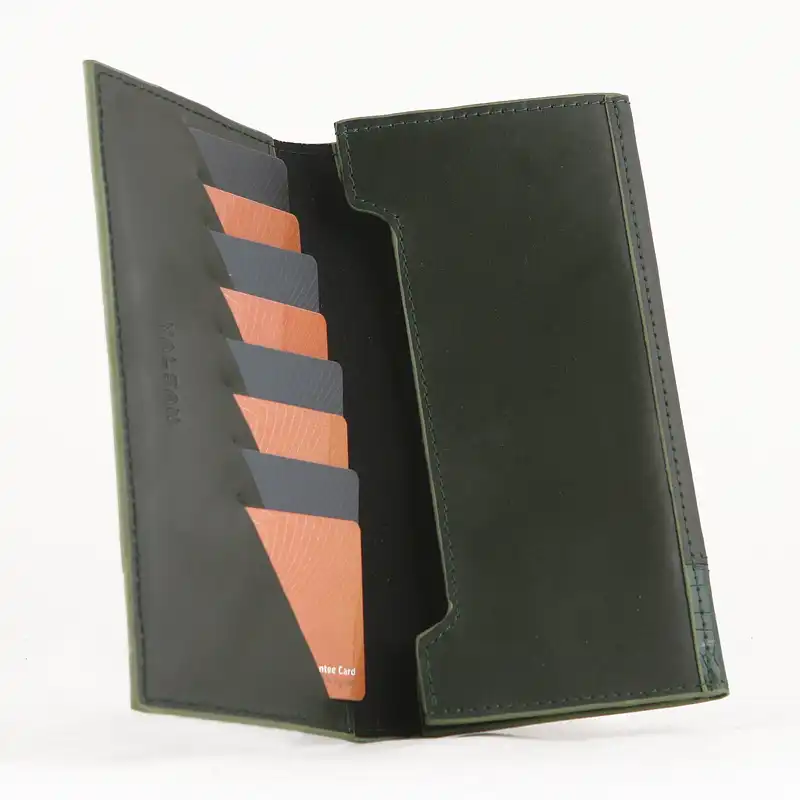 ست هدیه مردانه چرم یلسان مدل پارلا کد KIYA-PRM-072-sbz