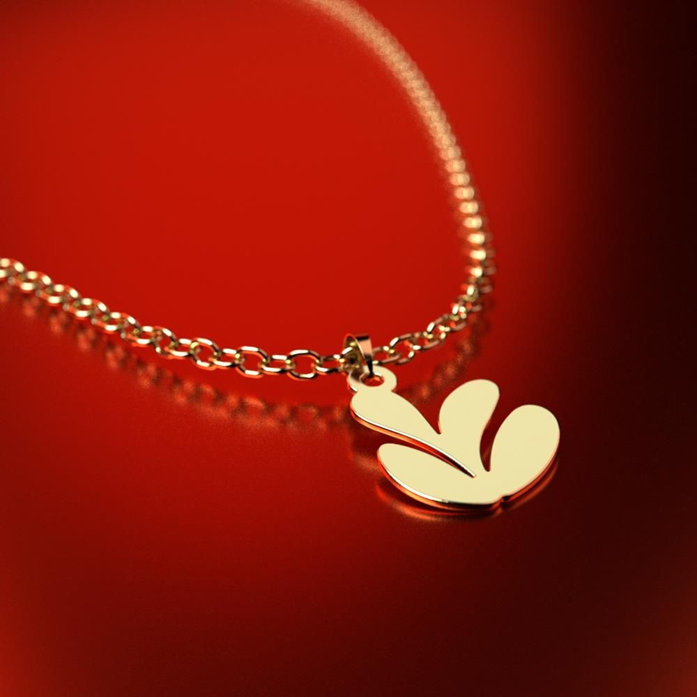 آویز گردنبند طلا 18 عیار زنانه مدوپد مدل برگ کد PA1-12652 -  - 3
