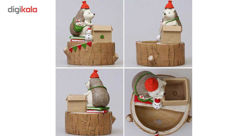 گلدان دکوگل طرح جعبه و جوجه تیغیDG078