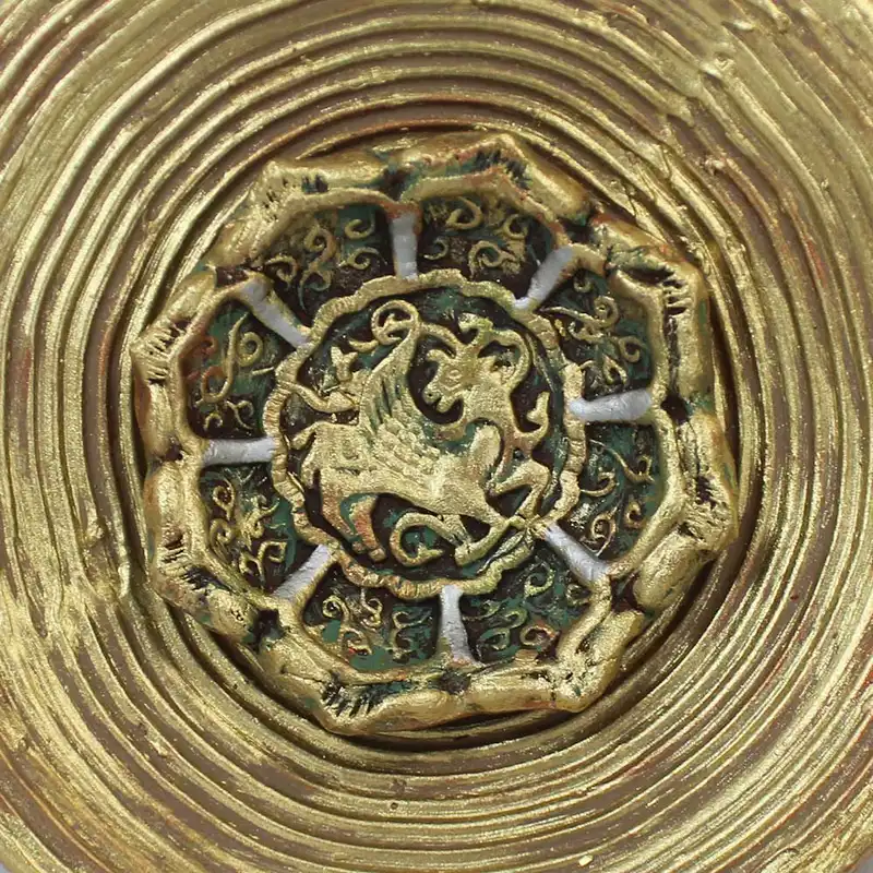 بشقاب دیوارکوب سفالی مدل اسب کد 25-21.5 مجموعه 2 عددی