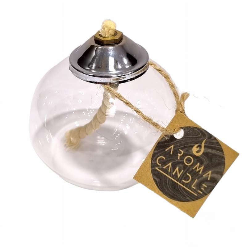 شمع دست ساز آروما کندل مدل حباب پیرکس کروی