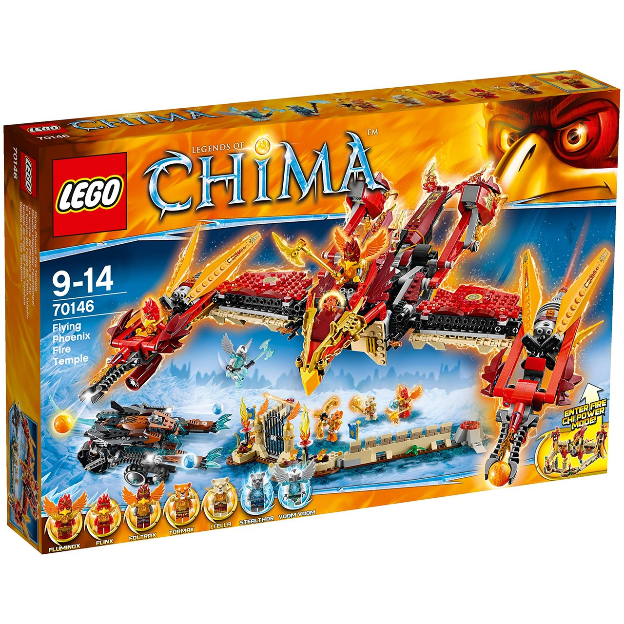 لگو سری Legends of Chima مدل Flying Phoenix Fire Templeکد 70146