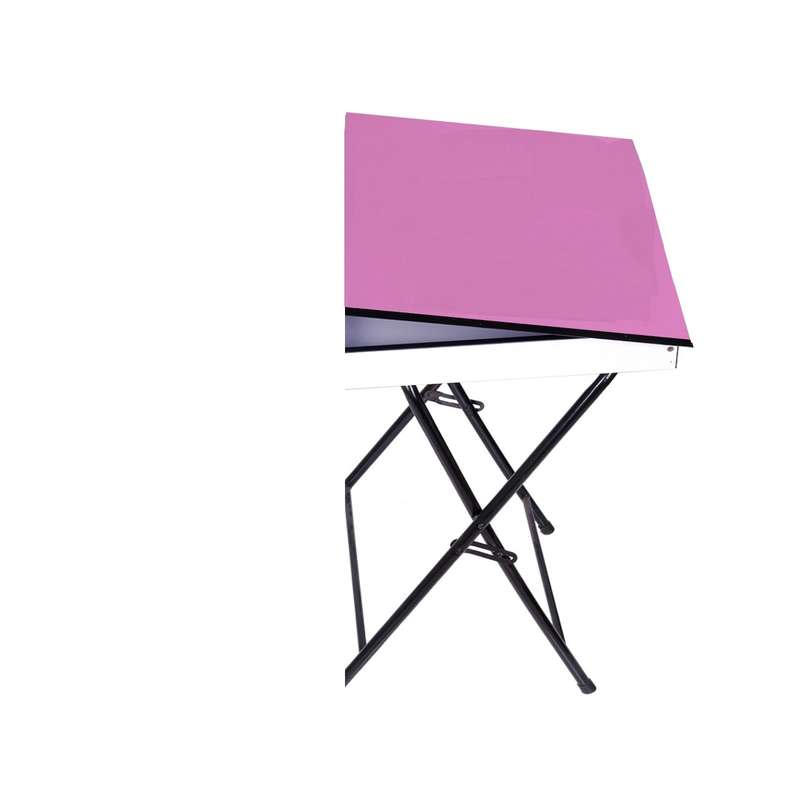 میز تحریر تاشو و تنظیم شو صورتی یاس باکس دار