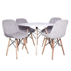 نقد و بررسی میز و صندلی ناهارخوری چهار نفره مدل مایا لمسه کد MF008 توسط خریداران