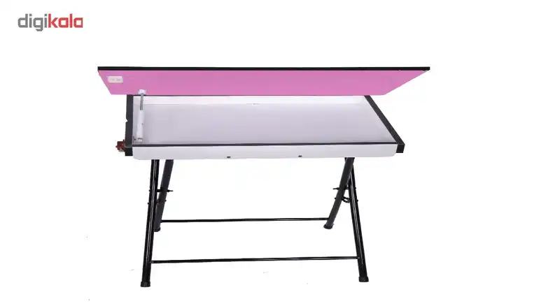 میز تحریر تاشو و تنظیم شو صورتی یاس باکس دار