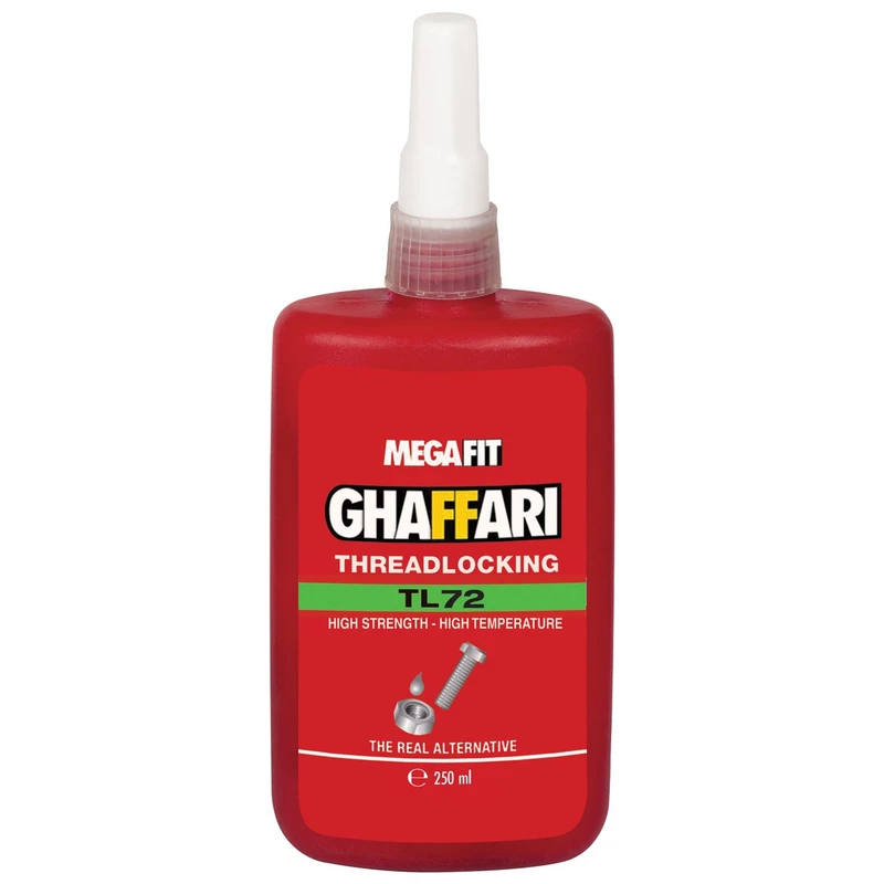 چسب قفل کننده رزوه  غفاری مدل MEGAFIT  TL 72 حجم 250 گرمی