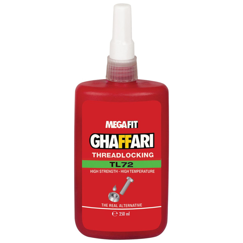 چسب قفل کننده رزوه  غفاری مدل MEGAFIT  TL 72 حجم 250 گرمی
