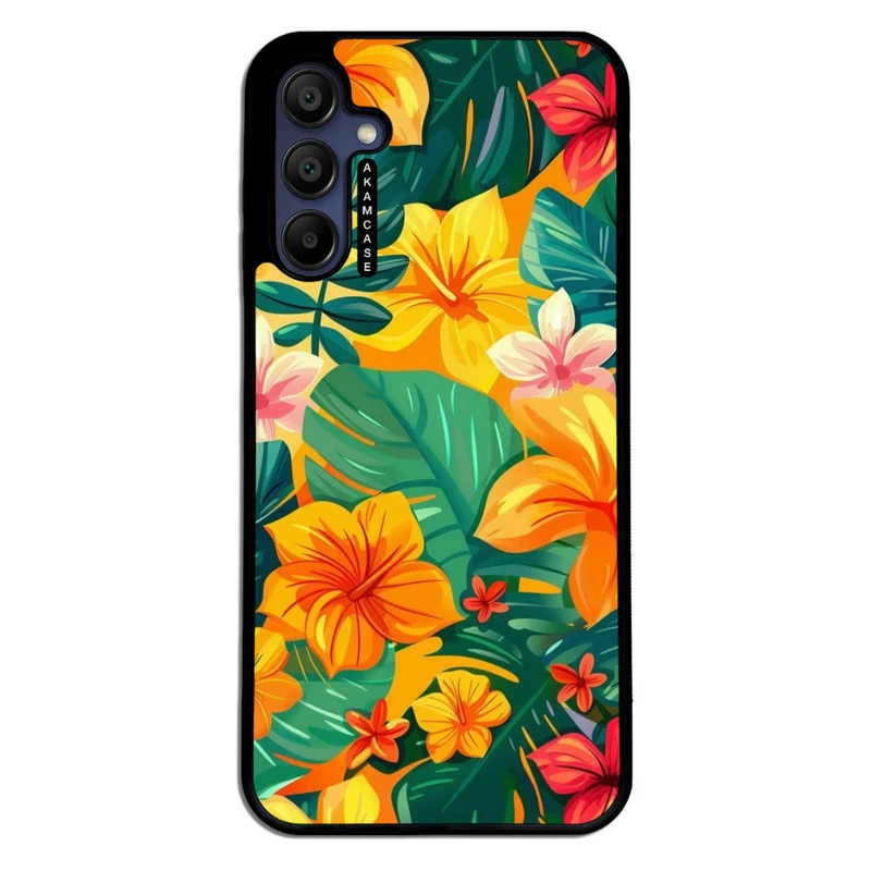 کاور آکام مدل AMC-WSGA15-FLOWERS-28 مناسب برای گوشی موبایل سامسونگ Galaxy A15