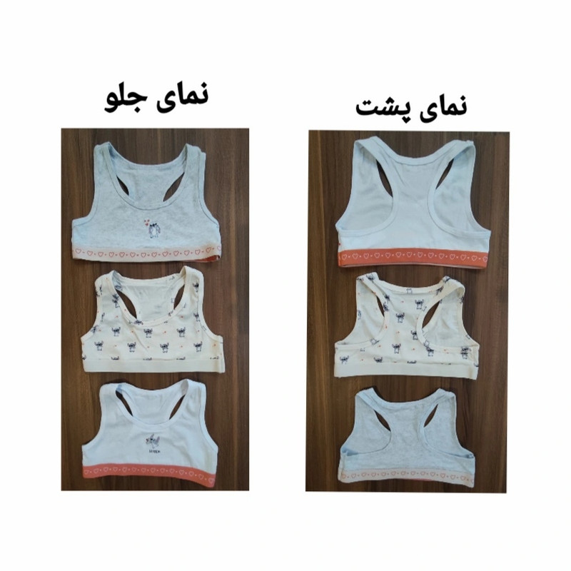 نیم تنه ورزشی دخترانه لفتیز مدل Le 22694880 مجموعه 3 عددی 