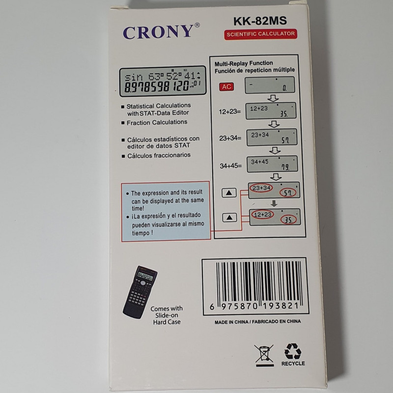 ماشین حساب کرونی مدل kk-82MS
