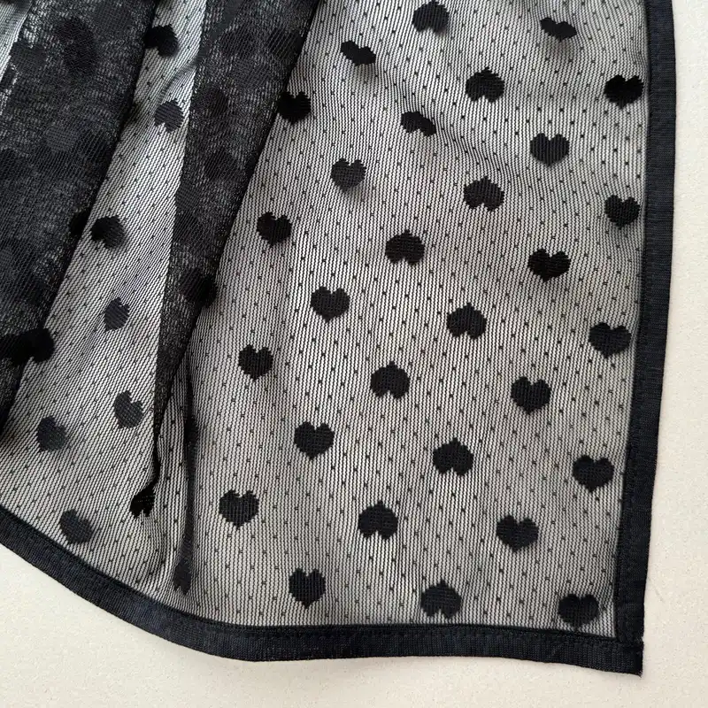 شال زنانه مدل توری مجلسی مهمانی قلب قلبی