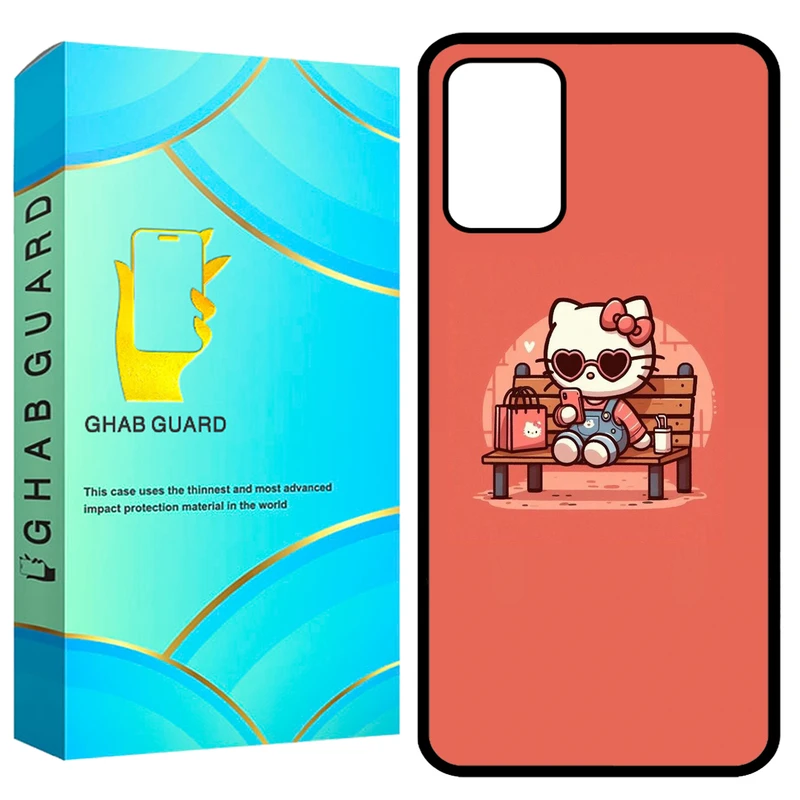 کاور قاب گارد طرح کیتی مدل GCHPA324 مناسب برای گوشی موبایل سامسونگ Galaxy A32 4G