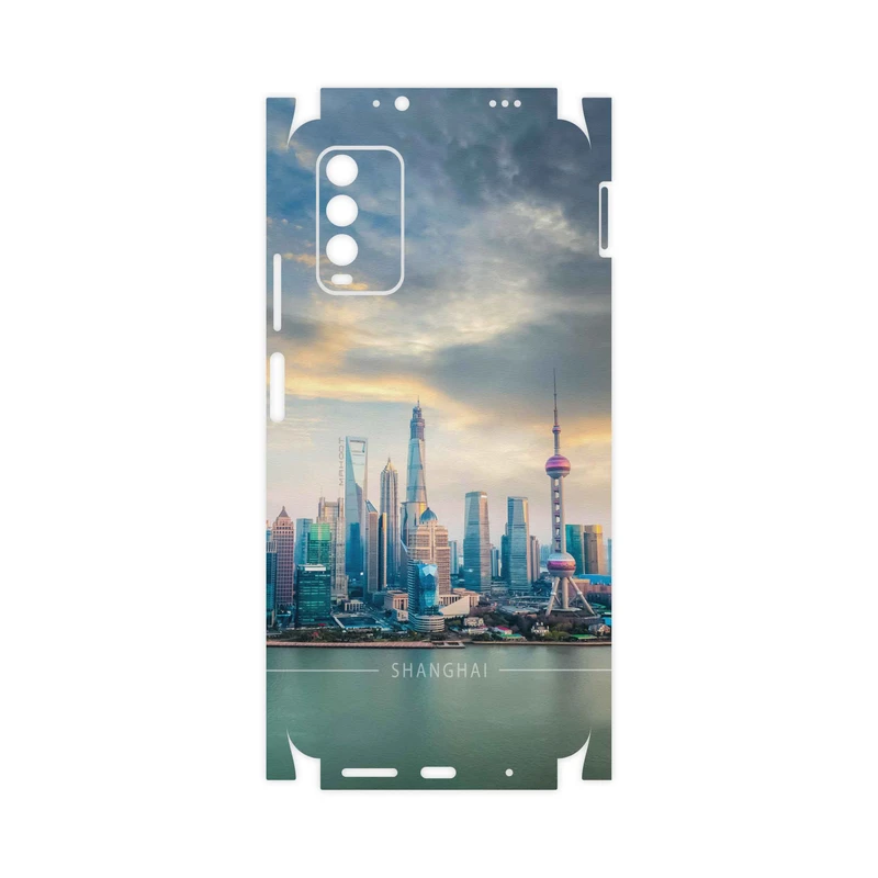 برچسب پوششی ماهوت مدل Shanghai-City-FullSkin مناسب برای گوشی موبایل شیائومی Redmi Note 9 4G