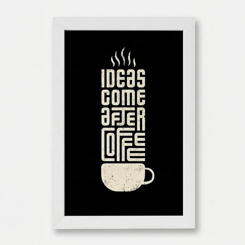 تابلو خندالو مدل قهوه (Coffee) کد F4085