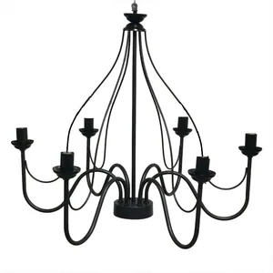 لوستر 6 شعله مدل هرمی