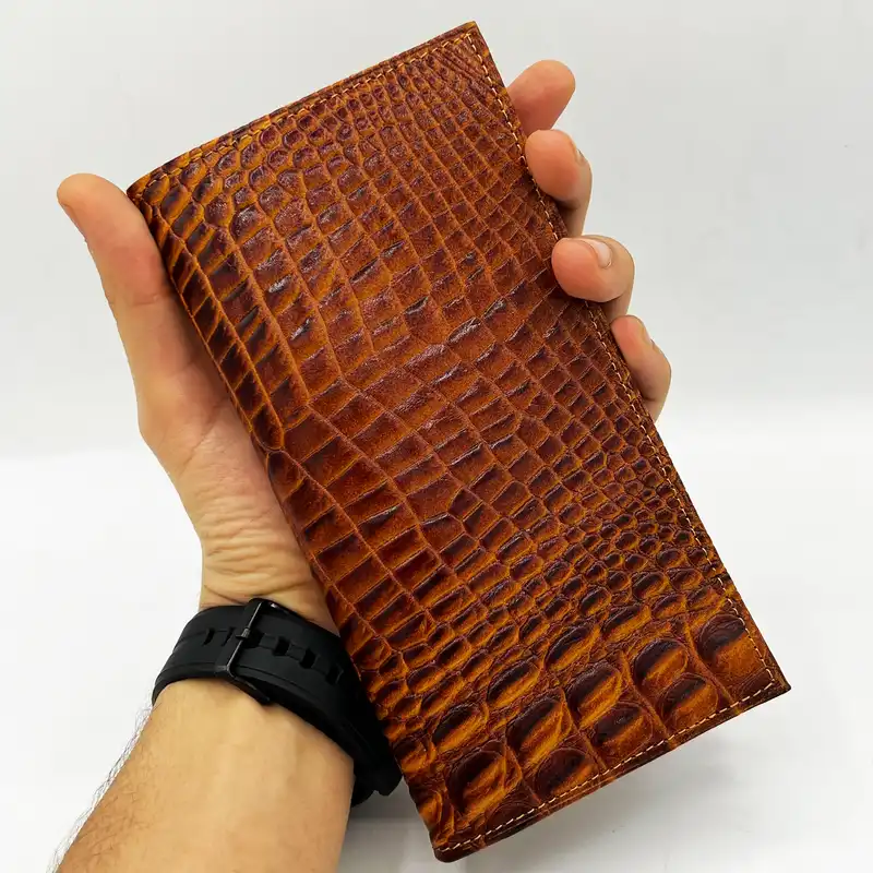 ست هدیه مردانه چرم نایب مدل چرم طبیعی لزار