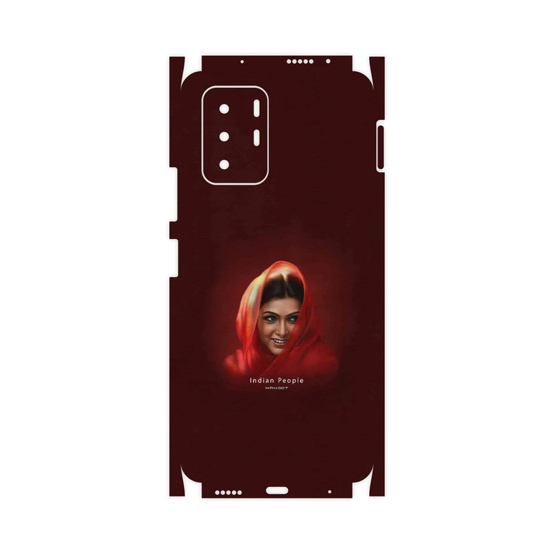 برچسب پوششی ماهوت مدل Portrait of an Indian Woman-FullSkin مناسب برای گوشی موبایل شیائومی Redmi Note 10 Pro (China)