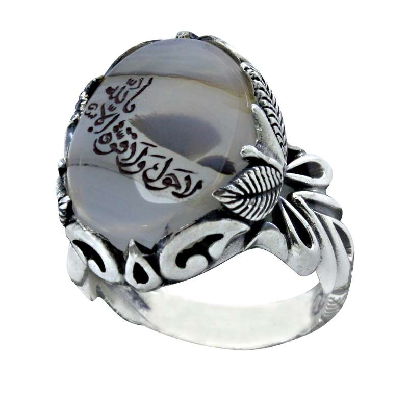 انگشتر نقره مردانه مدل شجر خطی کد sd128