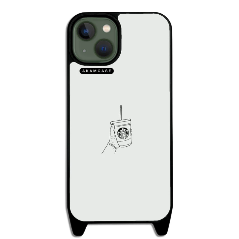 کاور آکام مدل AMCWLA13-STARBUCKS16 مناسب برای گوشی موبایل اپل iPhone 13 