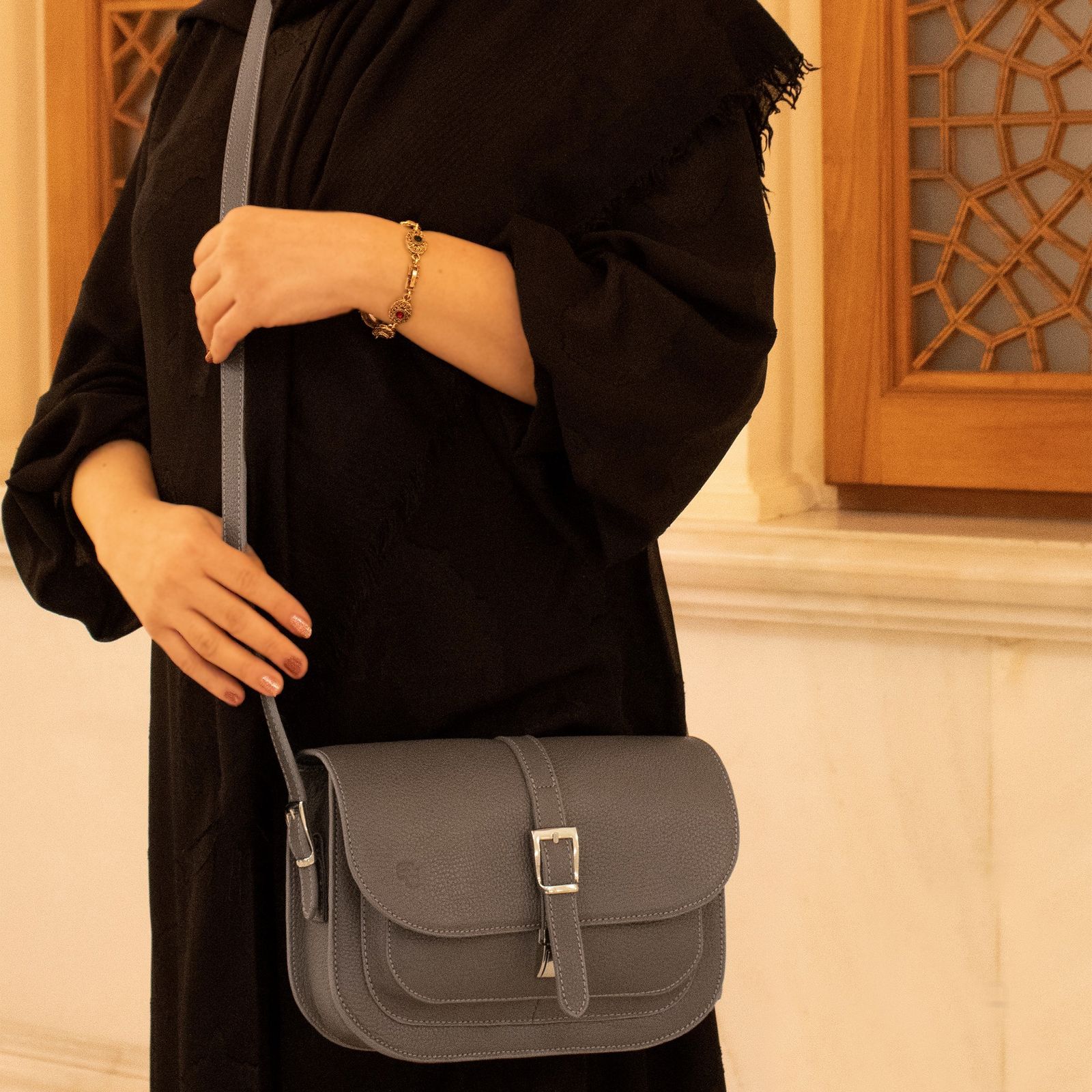 کیف دوشی زنانه چرم ماباتو مدل ویان کد Z- DO 01 -  - 6