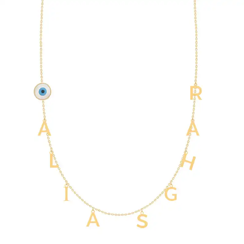 گردنبند طلا 18 عیار زنانه کرابو مدل علی اصغر Kr73477