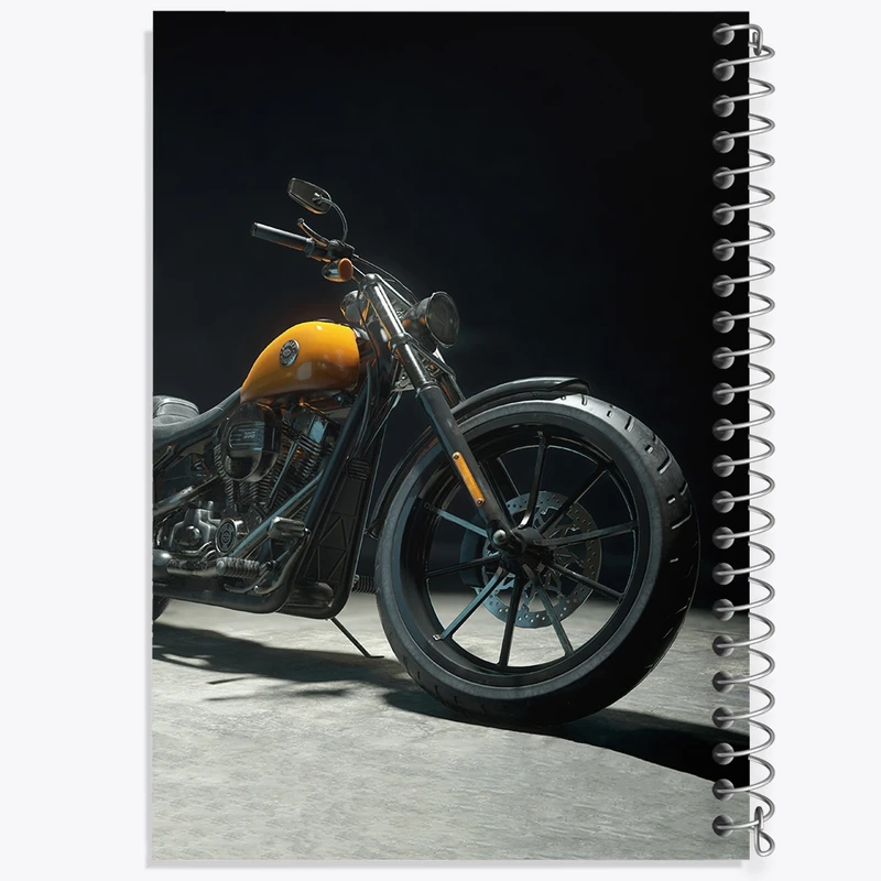 دفتر مشق 50 برگ خندالو طرح موتور سیکلت (Motorcycle) کد F1024