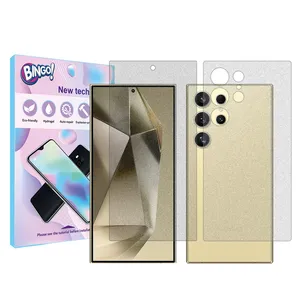 Bingo Tough model matte screen protector suitable for Samsung Galaxy S24 Ultra mobile phone along with the back protector