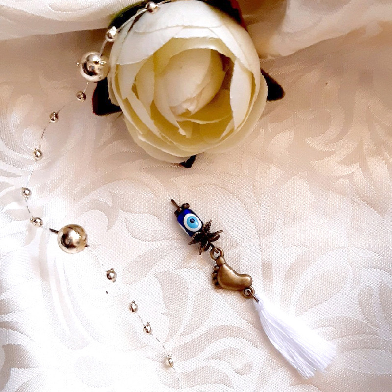 سنجاق سینه دخترانه مدل چشم نظر کد 1560