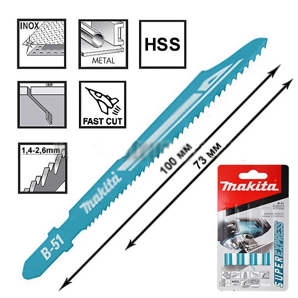 تیغه اره عمود بر ماکیتا کد B-06476 مجموعه 5 عددی