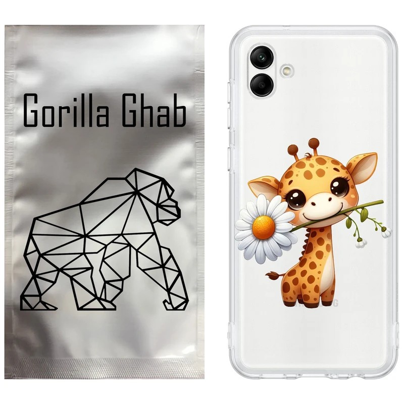 کاور گوریلا قاب مدل CLG کد 38 طرح زرافه مناسب برای گوشی موبایل سامسونگ Galaxy A04e