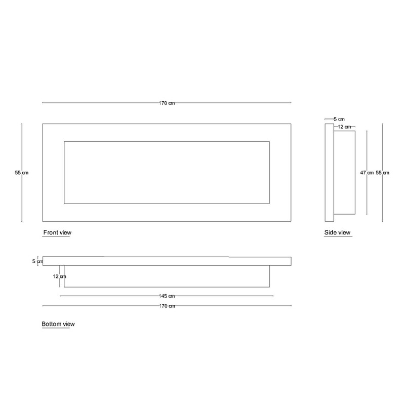 شومینه دیواری برقی شومینه بیستون مدل H.C_170_L4.bs