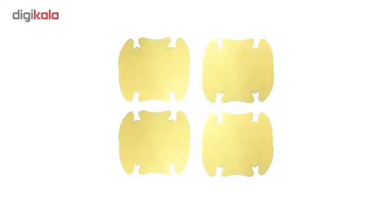 برچسب ضد خش زیر دستگیره درب خودرو مدل ستاره بسته 4 عددی