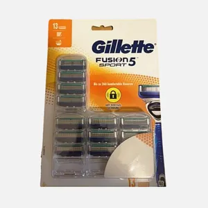 تیغ یدک ژیلت مدل فیوژن اسپرت بسته 13عددی