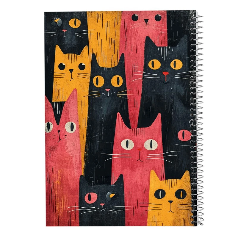 دفتر ژورنال نویسی 50 برگ مدوپد مدل نقطه ای طرح موجودات فانتزی کد DF17044