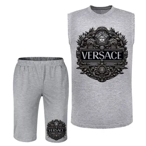 ست تاپ و شلوارک مردانه مدل A313 رنگ
طوسی