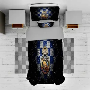 سرویس روتختی مدل real madrid TXY686 تک نفره 5 تکه