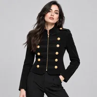 کت رسمی زنانه جیر کراپ رجحانی مدل ناپلئونی کد RJH-28000