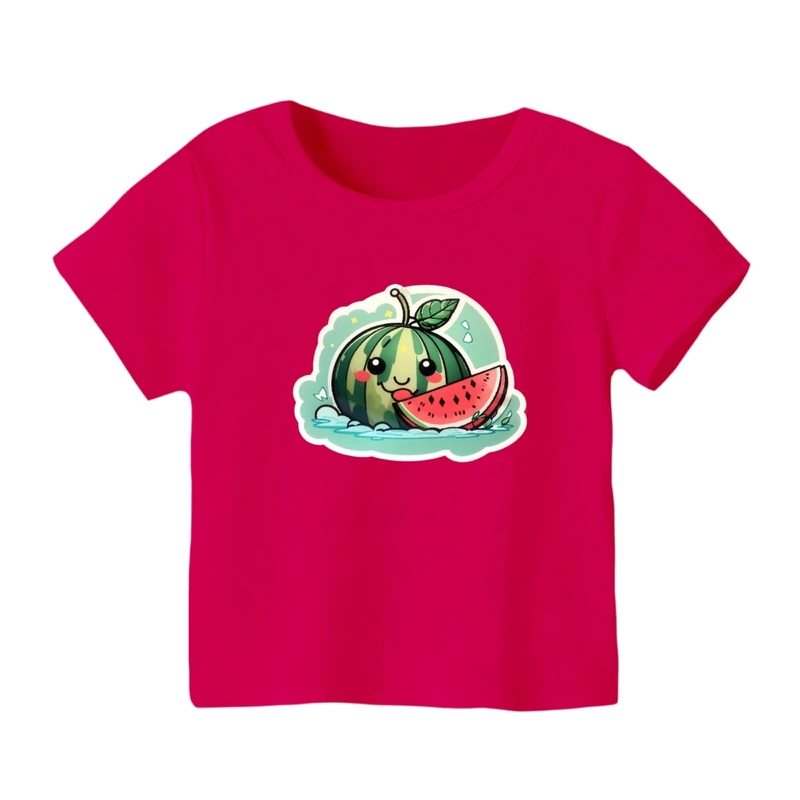 تی شرت آستین کوتاه بچگانه مدل هندوانه یلدایی کد 73