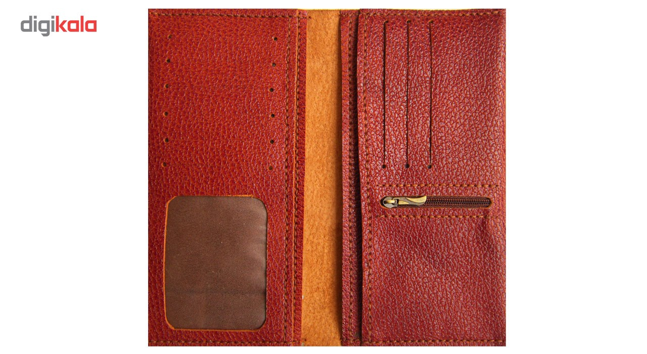 ست هدیه چرم  طبیعی دستدوز مژی مدل  KT