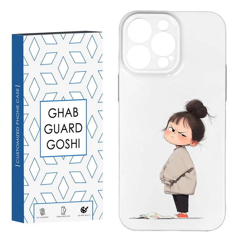 کاور قاب گارد گوشی طرح فانتزی دختر ملوس  کد HARD-017   مناسب برای گوشی موبایل اپل IPHONE 15 PRO
