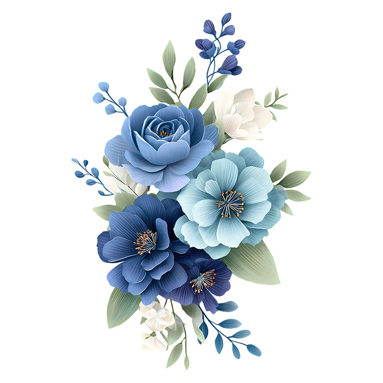 استیکر پارچه و لباس پاد آفرین مدل کارتونی طرح گل کد S6031