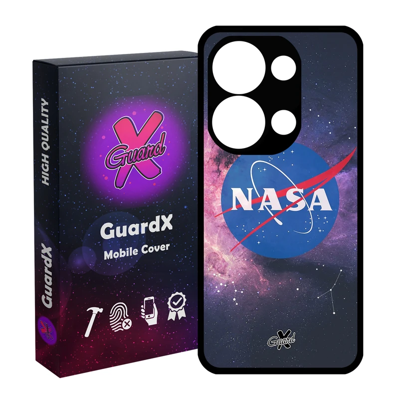 کاور گارد ایکس طرح Nasa مدل Glass10012 مناسب برای گوشی موبایل شیائومی Redmi Note 13 Pro 4G / Poco M6 Pro 4G