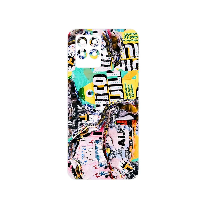 برچسب پوششی ماهوت مدل Collage of Teared Paper مناسب برای گوشی موبایل ریلمی 8 Pro