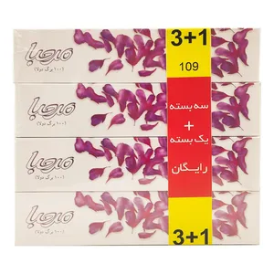 دستمال کاغذی 100 برگ مرحبا مدل MAR_VIO_LET بسته 4 عددی