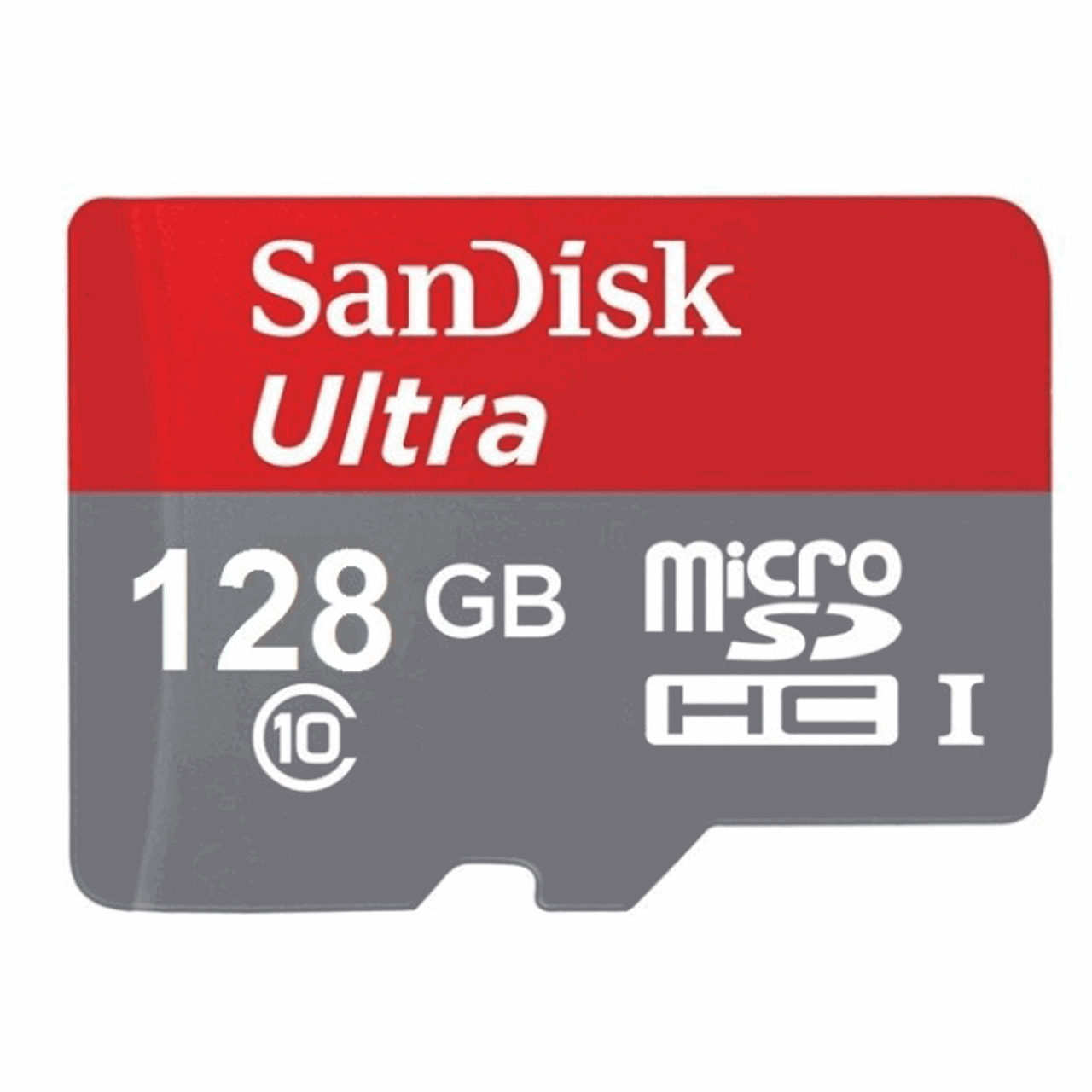 کارت حافظه MicroSDHC سن دیسک مدل Ultraکلاس 10 استاندارد UHS-I U1 سرعت 80MBps 533X همراه با آداپتور SD ظرفیت 128 گیگابایت